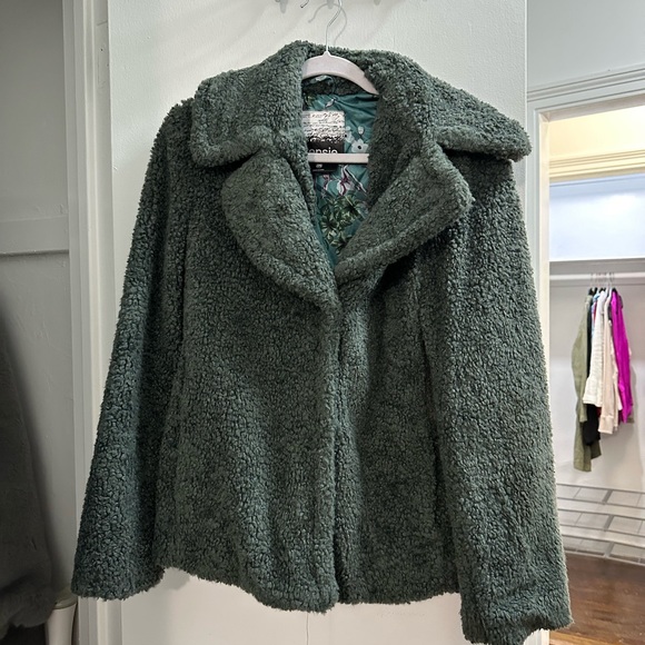 Green teddy jacket - Picture 5 of 5